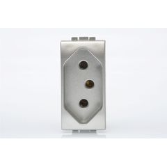 Módulo de Tomada 2P+T 10A 250v 44x22x32cm LivingLight Branco