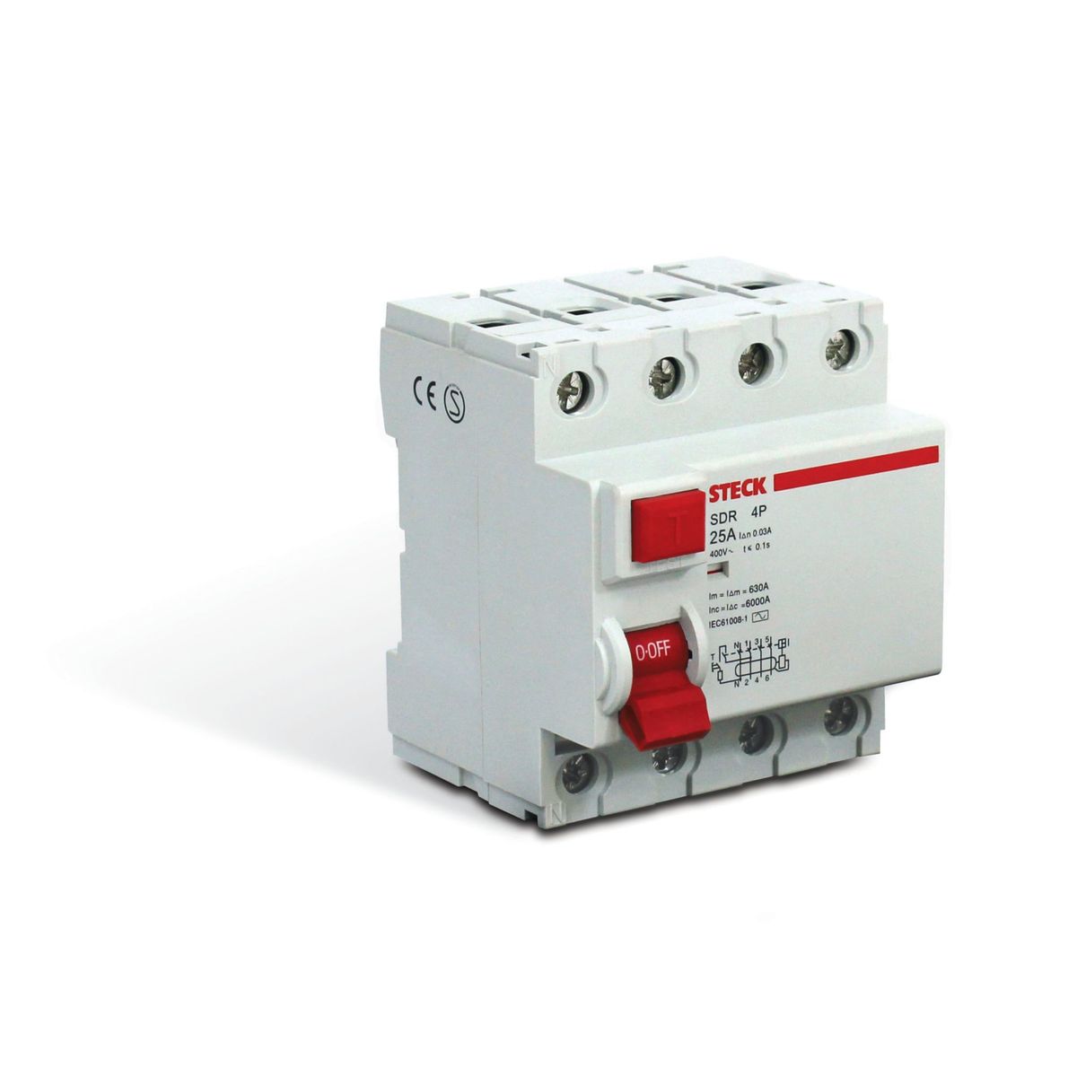 Interruptor Diferencial Residual Idr Tetrapolar 4P 40A, marca Steck - Foto Principal