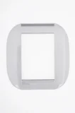 Placa 6 Postos Redondo 4x4 13x2cm Branco