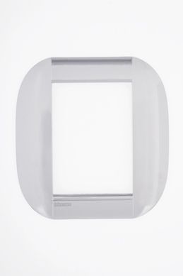 Placa 6 Postos Redondo 4x4 13x2cm Branco