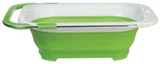 Escorredor Dobrável com Extensor, Branco Verde