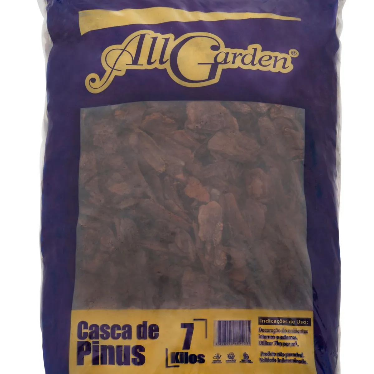 Casca de Pinus Natural 7Kg All Garden, marca All Garden - Foto 2