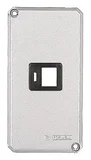 Tampa para condulete 1/2" e 3/4" com 1 posto com suporte para RJ