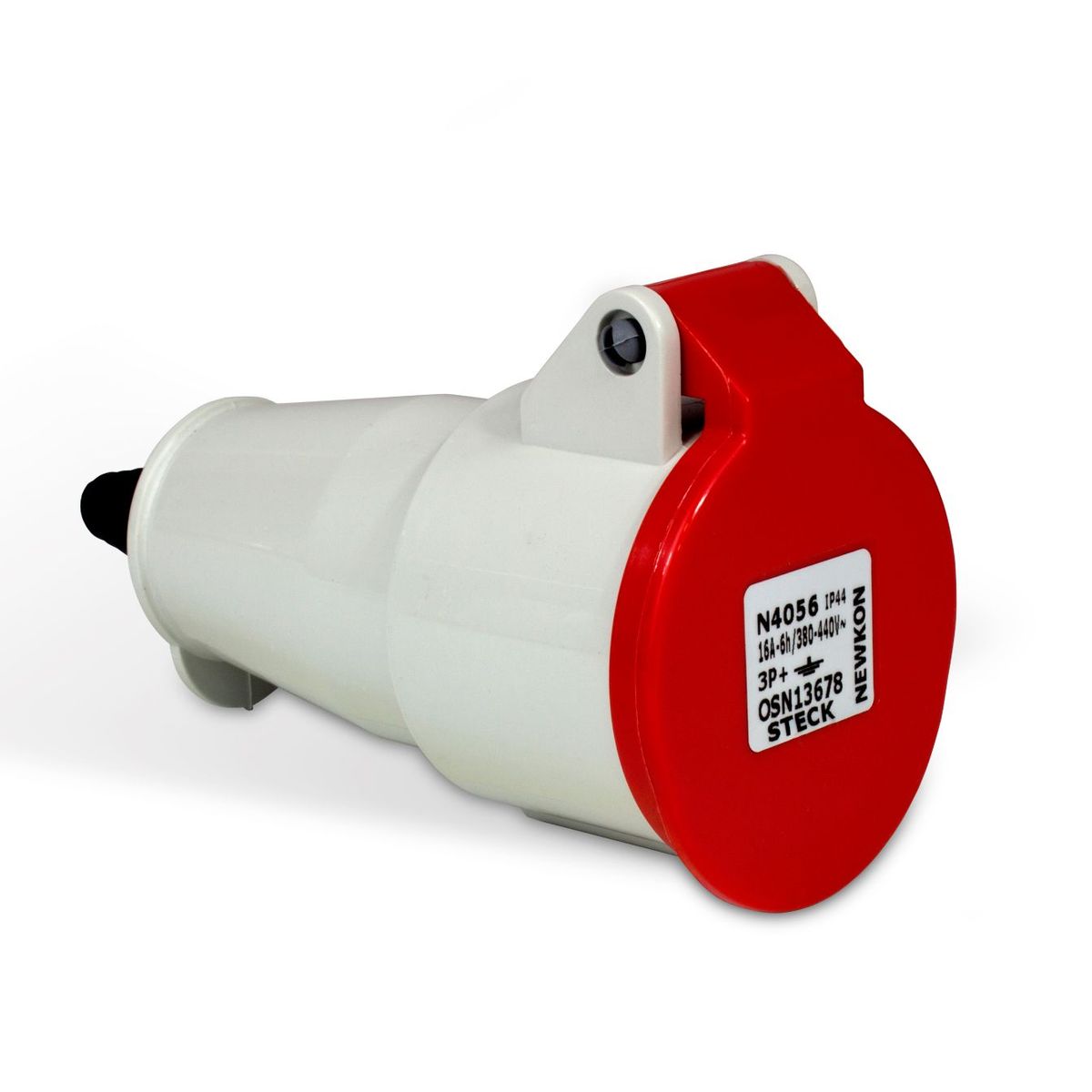 Tomada Industrial 3P+T Vermelha 32A 380/440V, marca Steck - Foto Principal