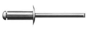 Rebite de Repuxo Alumnio 6,2x40 