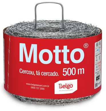 Arame Farpado Motto 500m Prata