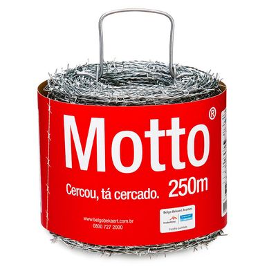 Arame Farpado Motto 250m Prata