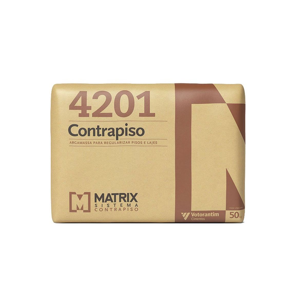 Argamassa Contra Piso Matrix, Cinza, 50kg, marca Votoran - Foto Principal