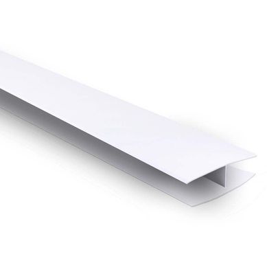 Emenda PVC Acabamento Tipo H, Branco, 400cm