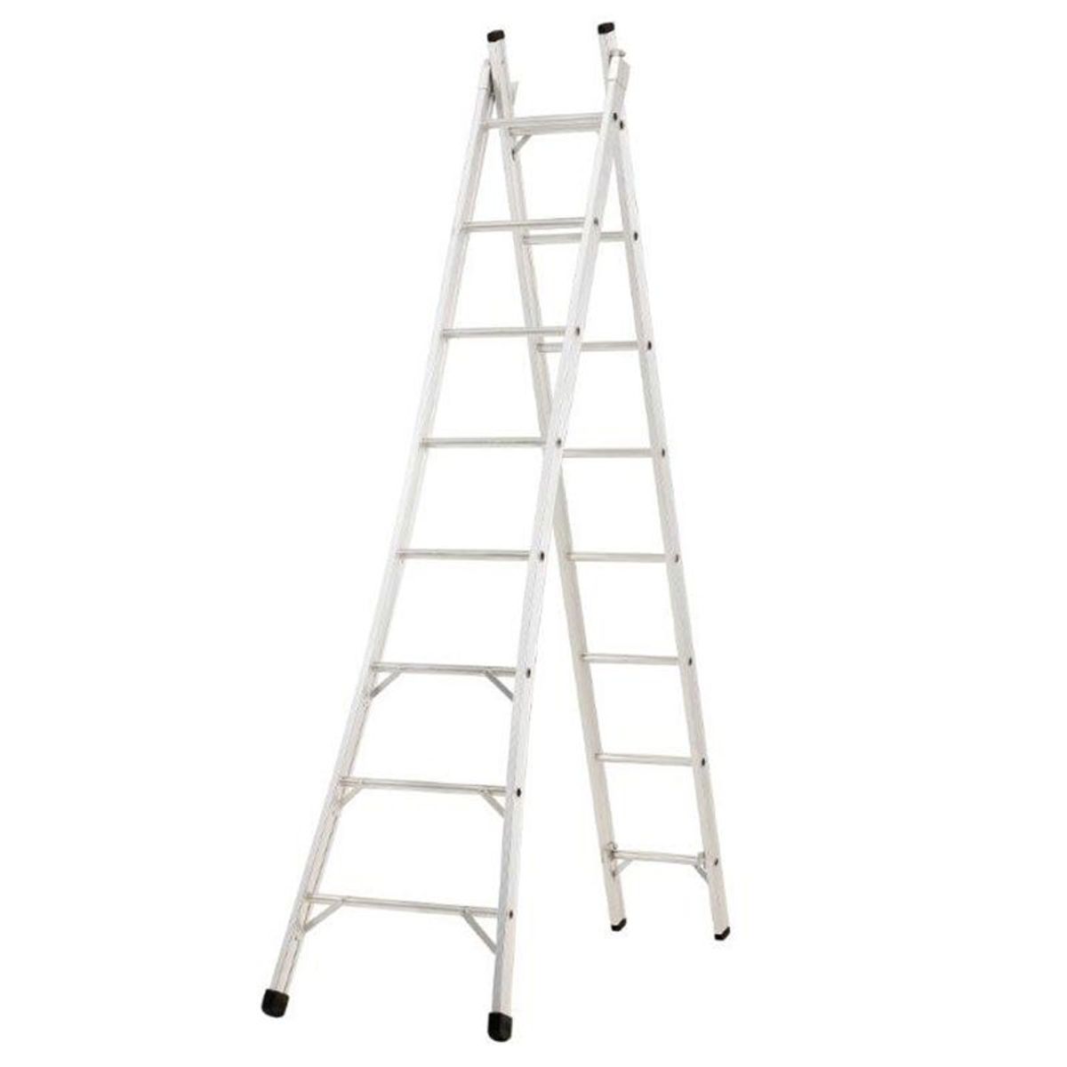 Escada Extensível Alumínio 4 em 1 Pintor, 8 Degraus, marca Alustep - Foto Principal