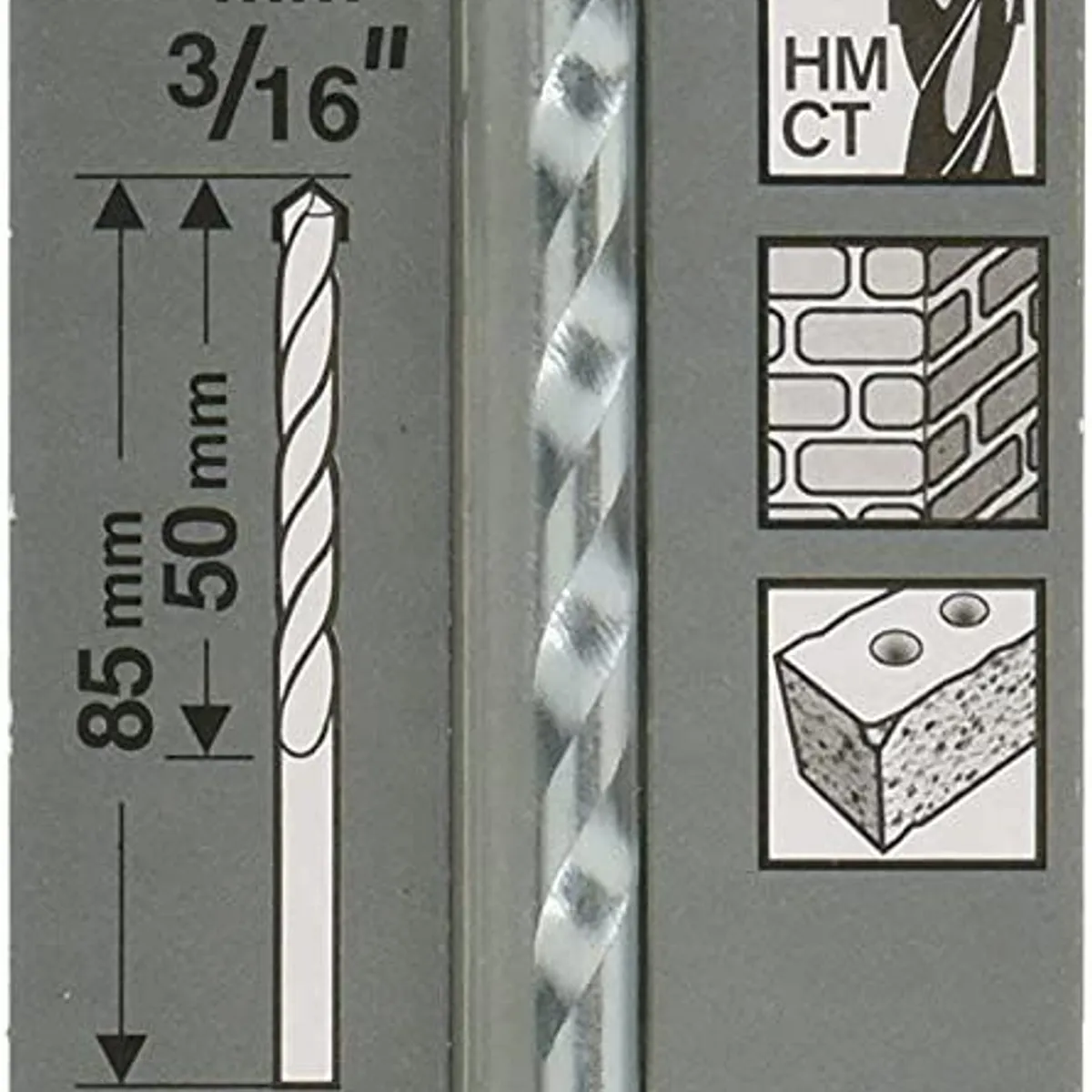 Broca Bosch CYL-1 para concreto Ø5 x 50 x 85 mm com 1 unidade, marca Bosch - Foto Principal