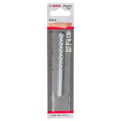 Broca Bosch CYL-1 para concreto Ø6 x 60 x 100 mm com 1 unidade