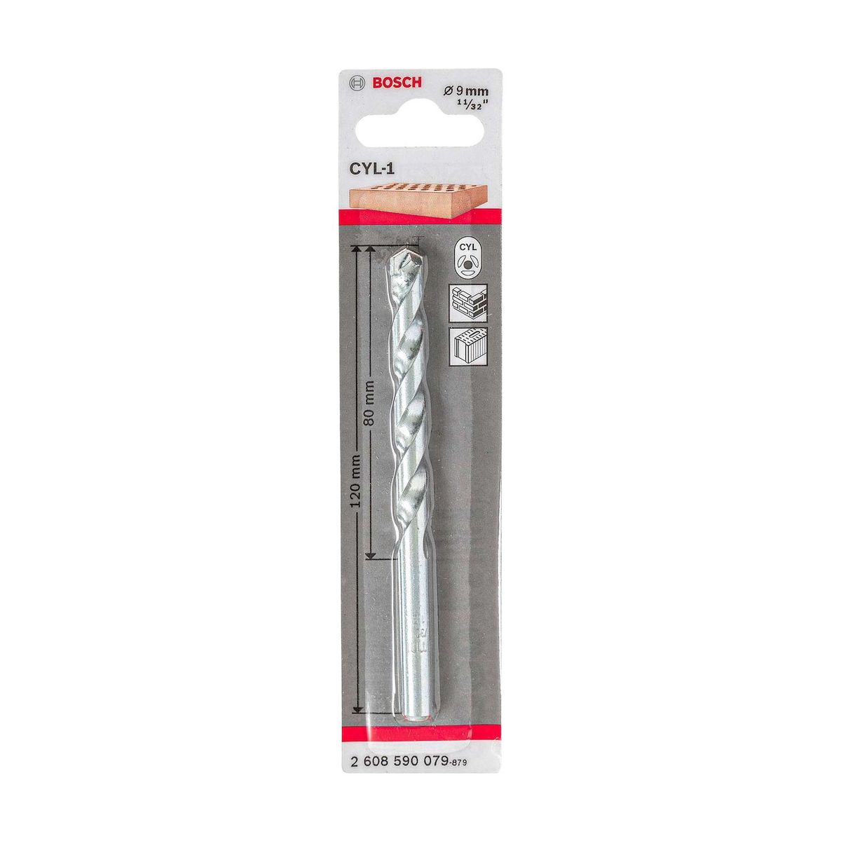 Broca Imp Cyl1 Concreto 9 X 120 mm, Cinza, marca Bosch - Foto 2