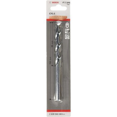 Broca Imp Cyl1 Concreto 11 X 150 mm, Cinza