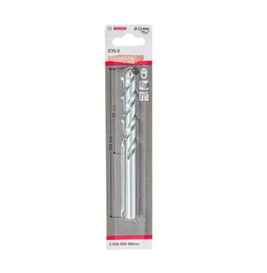 Broca Imp Cyl1 Concreto 12 X 150 mm, Cinza
