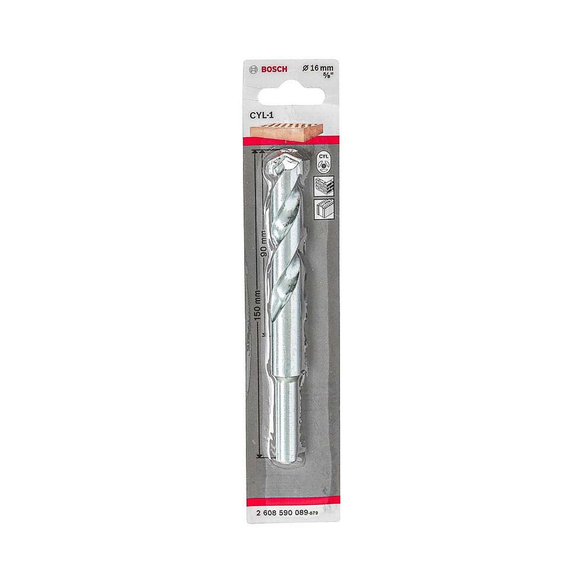 Broca Imp Cyl1 Concreto 16 X 150 mm, Cinza, marca Bosch - Foto 2