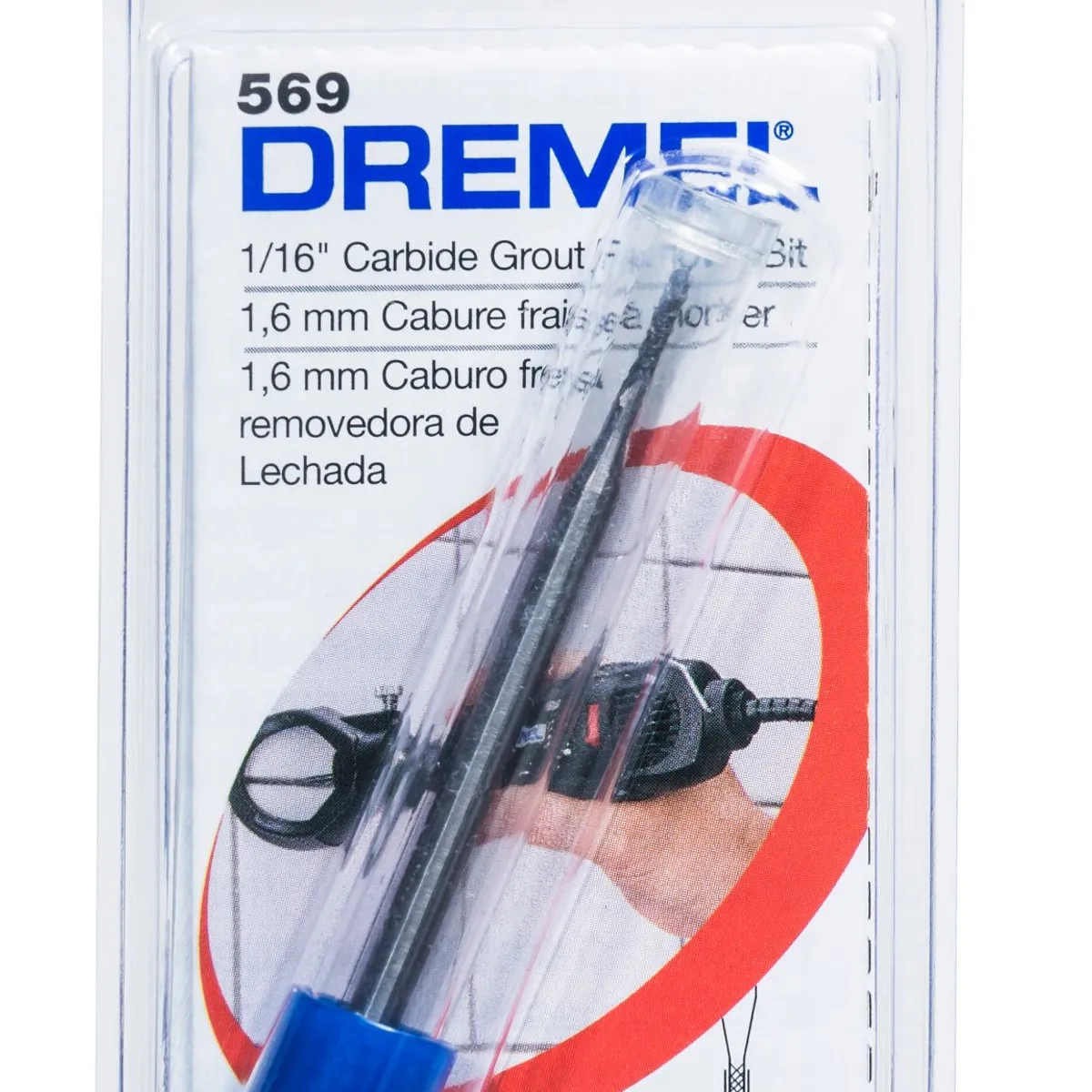 Dremel 569 Broca de Remoção de Rejuntes 1/16", marca Bosch - Foto Principal