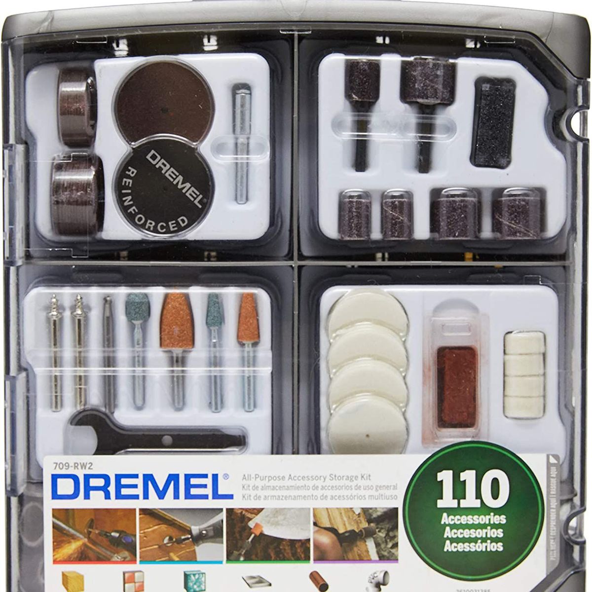 Dremel Kit de Acessórios para Uso Geral 709 - 110 peças, marca Bosch - Foto 2