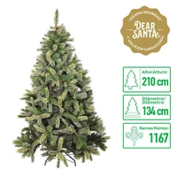Árvore de Natal Bicolor PVC Metal 210 cm Dear Santa