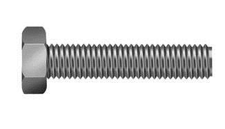 Parafuso Sextavado Inox 304 Ma Rosca Inteira 100 Peas, 6x10