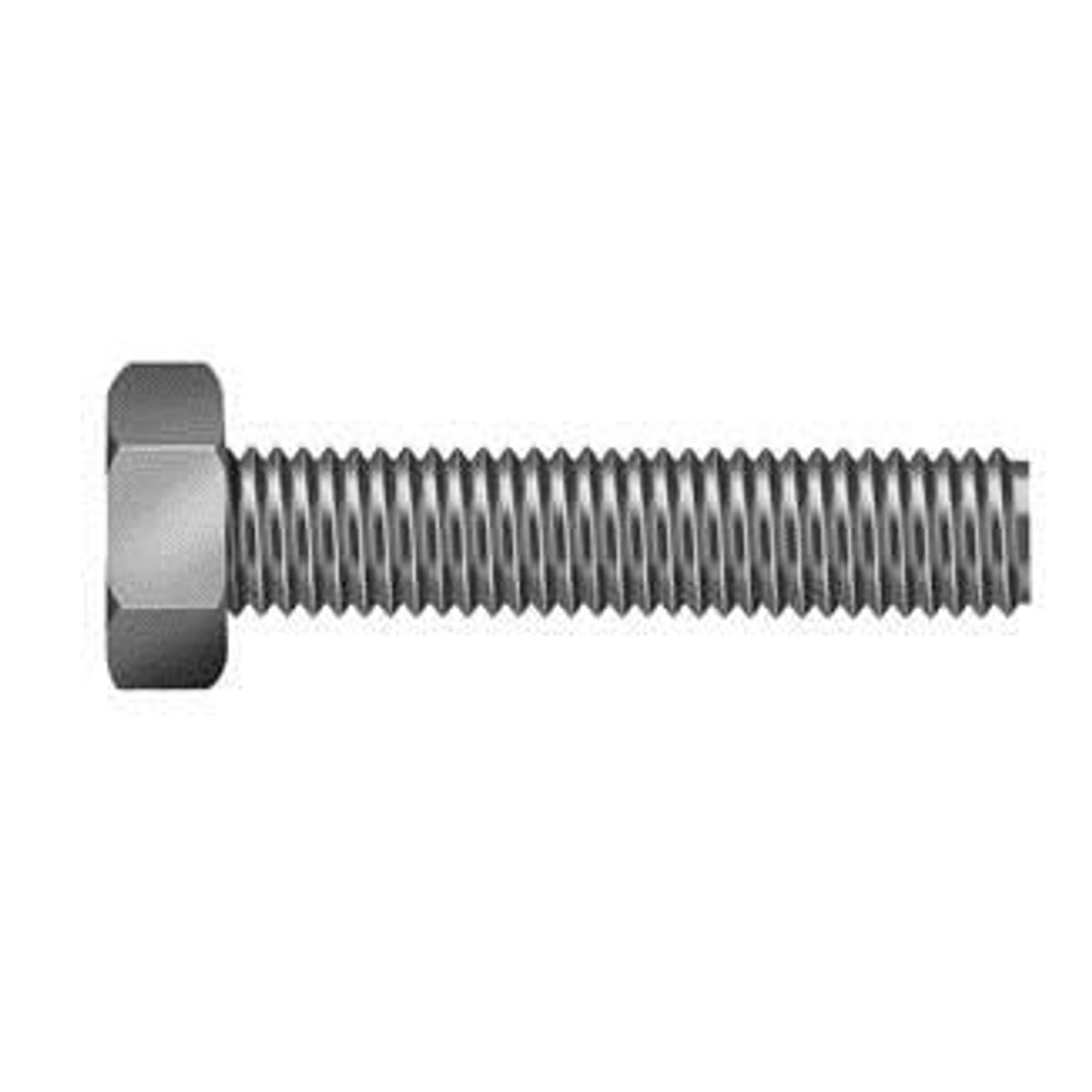 Parafuso Sextavado Inox 304 Ma Rosca Inteira 100 Peças, 6x10, marca Ciser - Foto Principal