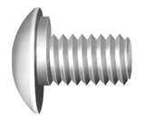 Parafuso Abaulado com Trava UNC Rosca Inteira 1/4x3/4" Prata