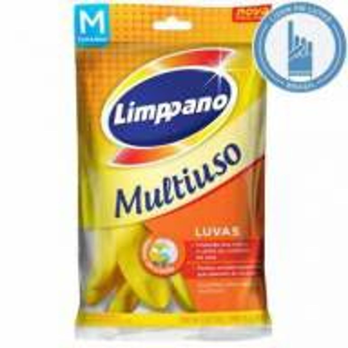 Luvas Multiuso Forradas em Algodão Pequena Amarelo, marca Ava - Foto Principal