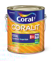 Esmalte Sintético Brilhante Vermelho 3,6L Coralit Premium para Madeiras e Metais Coral