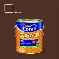 Esmalte Sintético Brilhante Tabaco 3,6L Coralit Premium para Madeiras e Metais