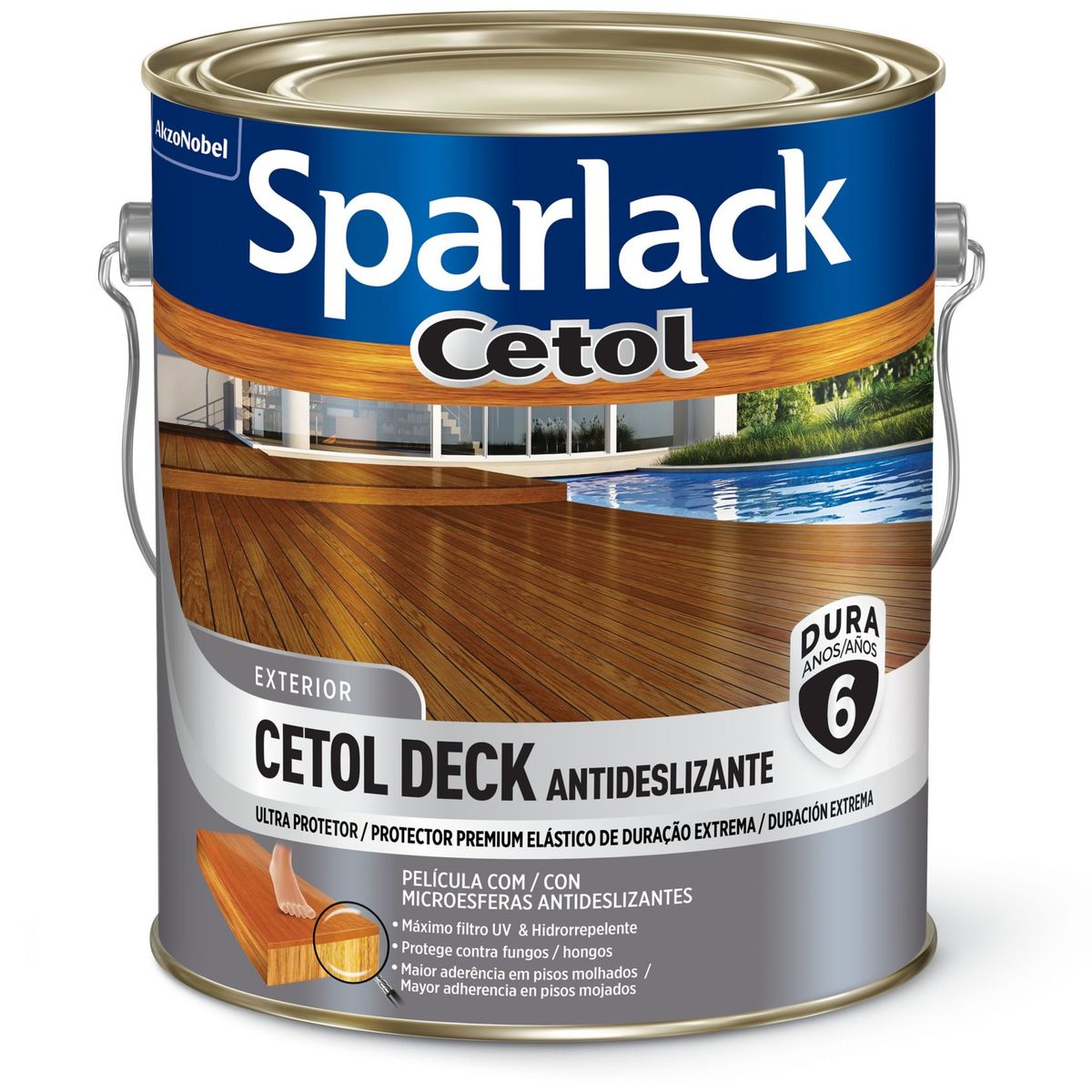 Verniz Cetol 3,6L Exterior Incolor, marca Sparlack - Foto 2
