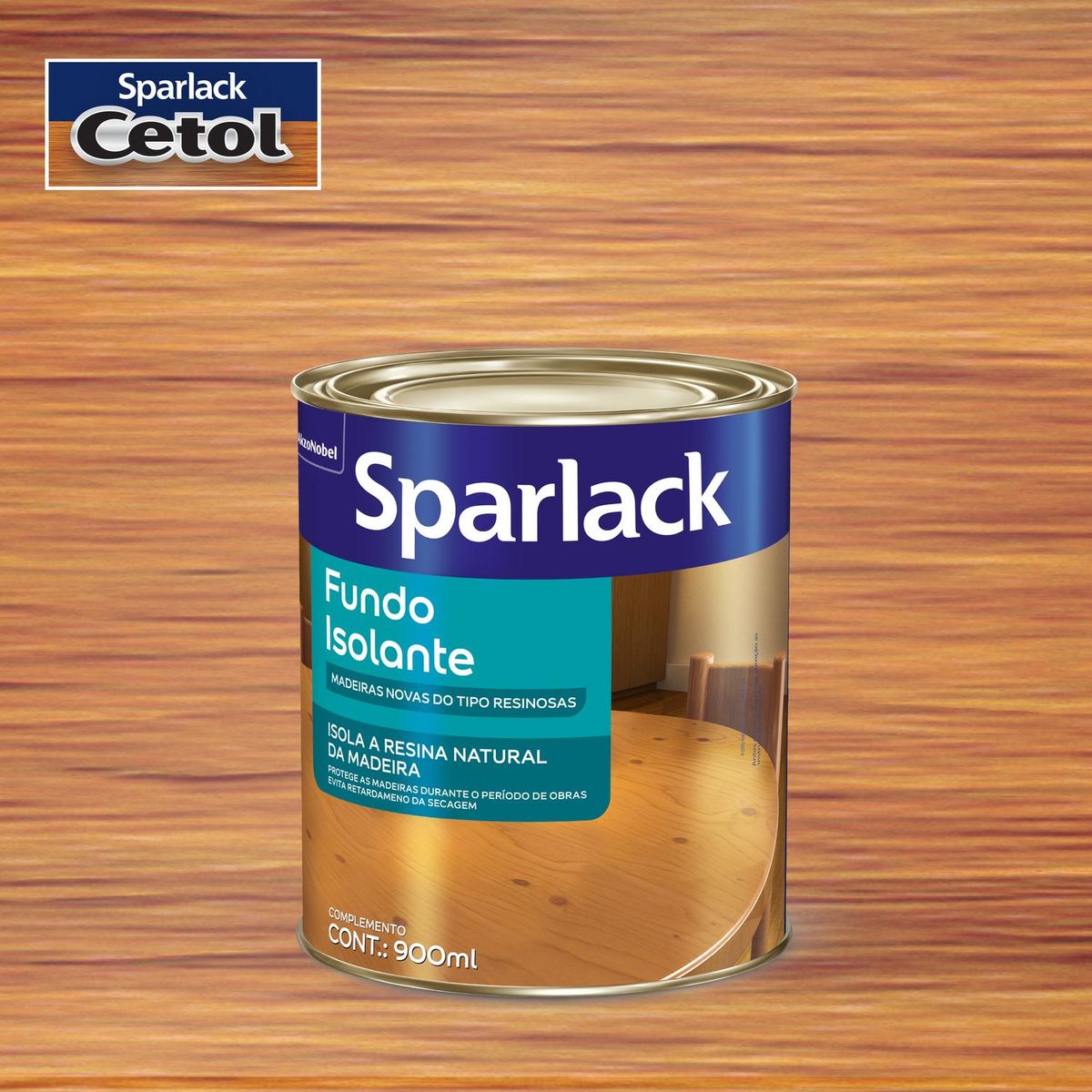 Verniz Knotting 0,9L Interior e Exterior Incolor, marca Sparlack - Foto Principal