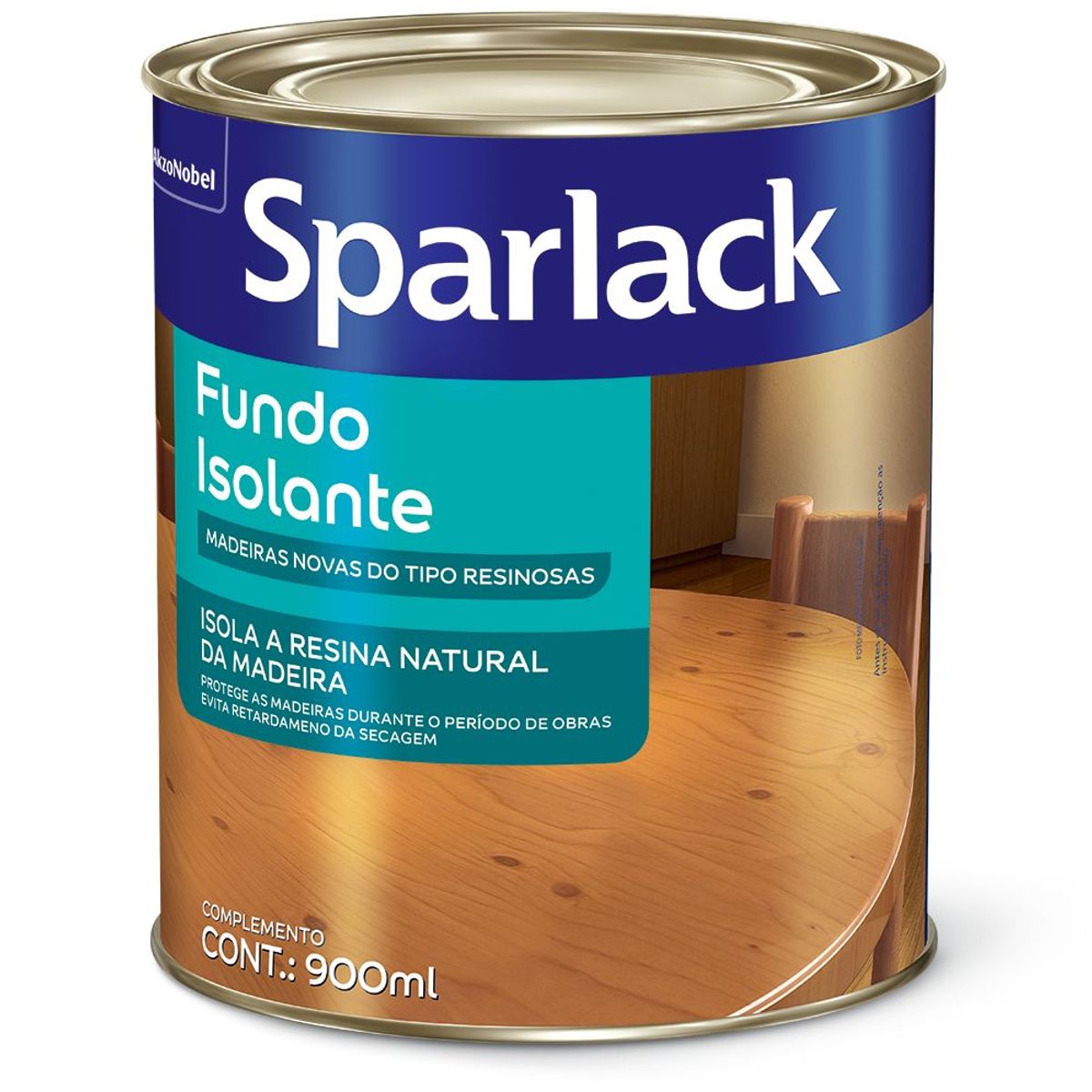 Verniz Knotting 0,9L Interior e Exterior Incolor, marca Sparlack - Foto 2