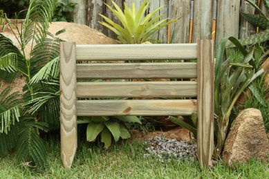 Cerca Pinus Autoclavado Premium 60x28x6,5cm Madeira