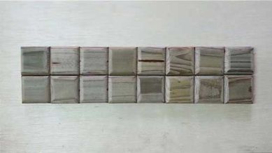Faixa Pastilha Pinus, madeira, 50X13cm
