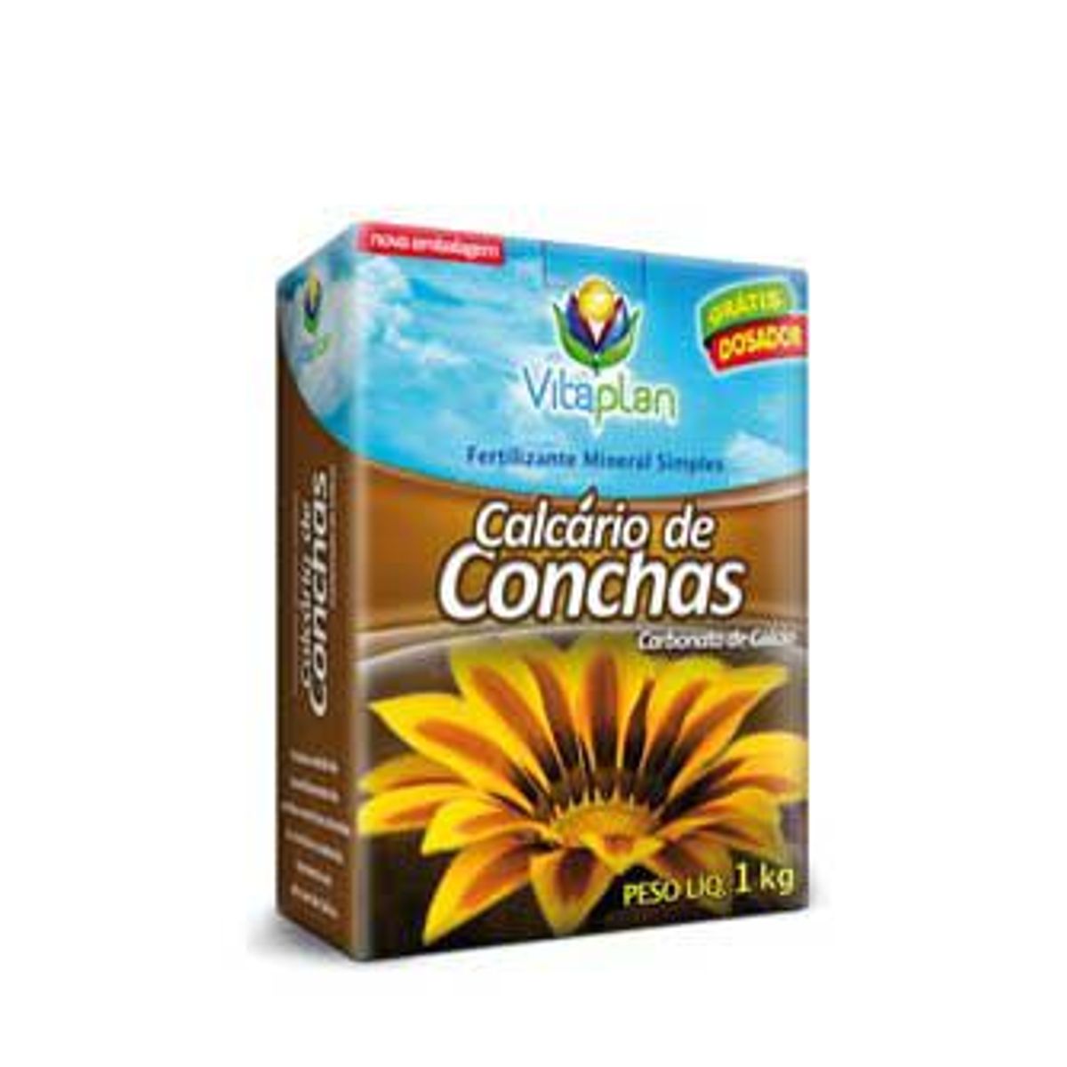 Calcário de Conchas, 1kg, marca Nutriplast - Foto Principal