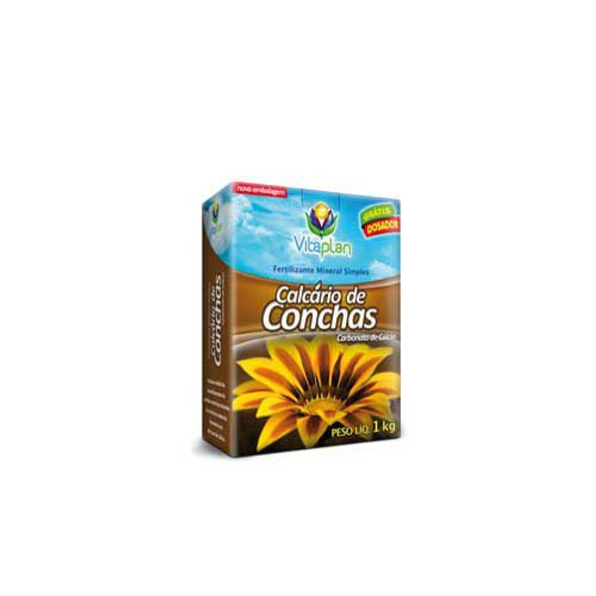 Calcário de Conchas, 1kg, marca Nutriplast - Foto Principal