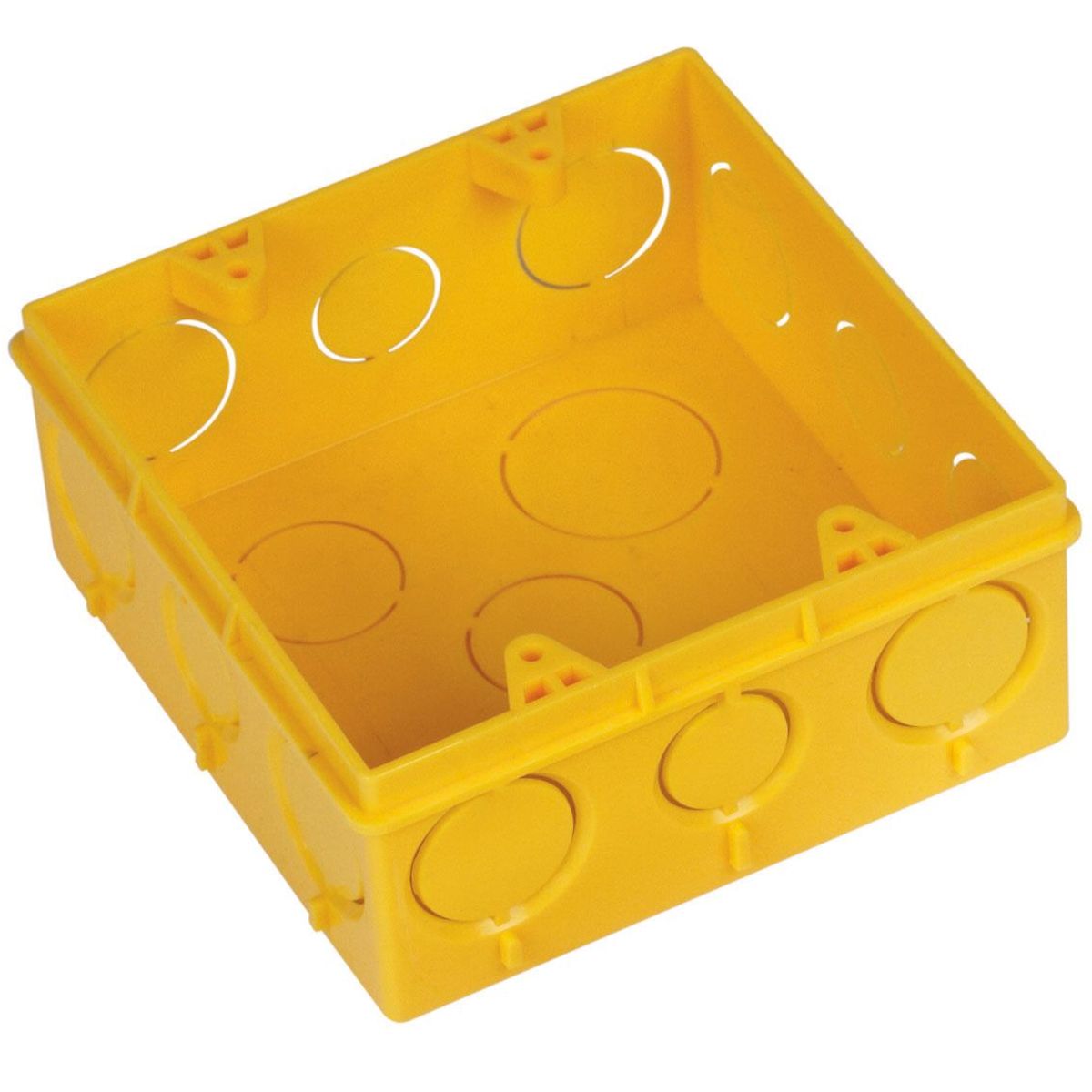 Caixa Embutir Caixa De Luz 4X4 Amarela, marca Amanco - Foto Principal