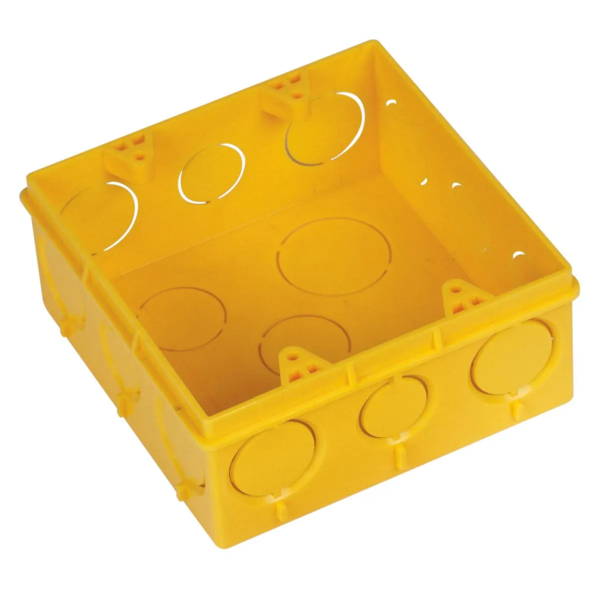 Caixa Embutir Caixa De Luz 4X4 Amarela, marca Amanco - Foto Principal