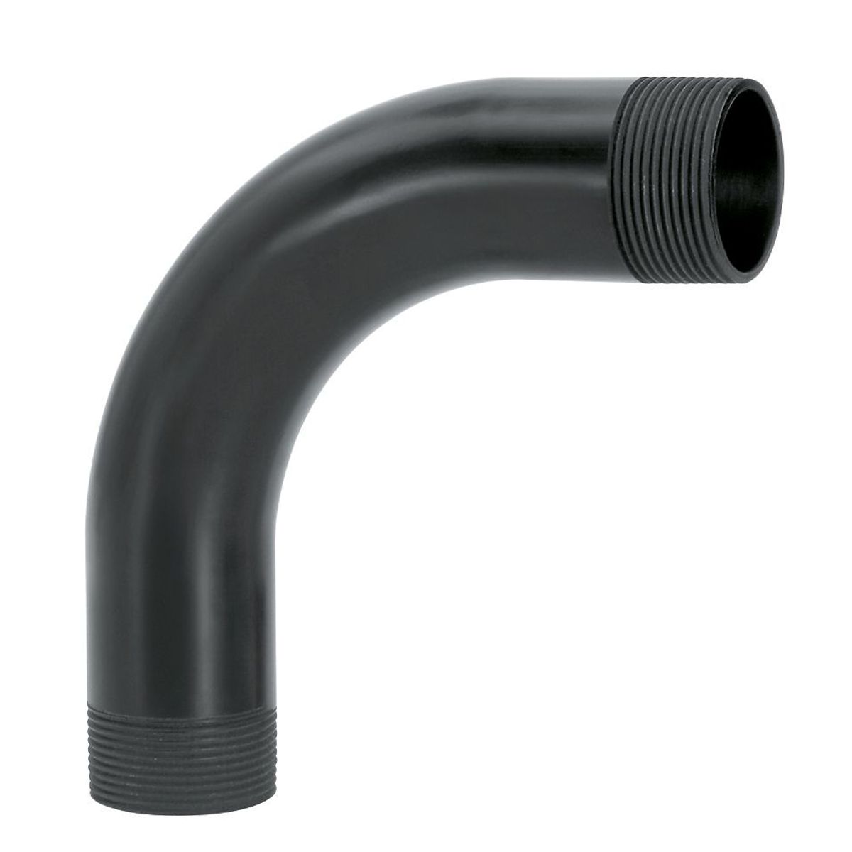 Curva Longa 90° 3" Eletroduto Roscável Preto, marca Amanco - Foto Principal