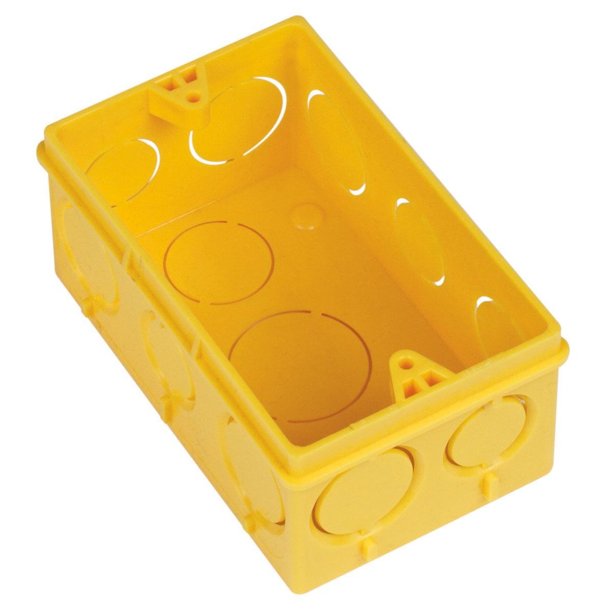 Caixa Embutir Caixa De Luz 4X2 Amarela, marca Amanco - Foto Principal
