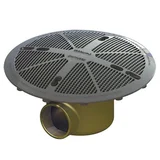 Dreno de Fundo Anti-Turbilhão 1.1/2" com Tampa Fsb e Base em Latão para Piscinas de Alvenaria