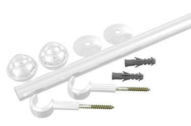 Kit Varo de Cortina Elegance 3m Branco