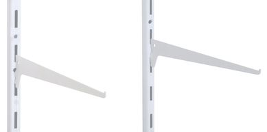 Suporte Mo Francesa Simples Para Trilho 30cm Branco