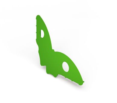 Suporte Borboleta Par, Verde