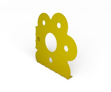 Suporte Flor Par, Amarelo