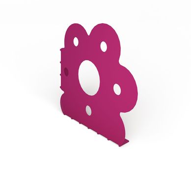 Suporte Flor Par, Rosa
