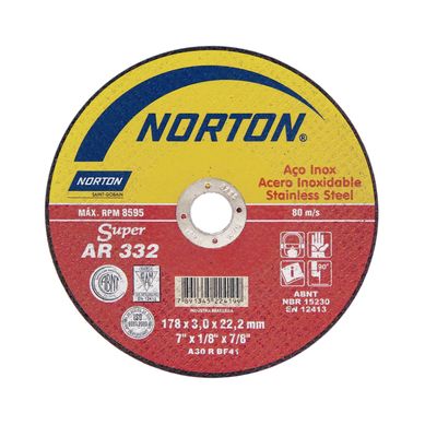 Disco de Corte Ar332 Super Inox 178x3,0x22,22mm