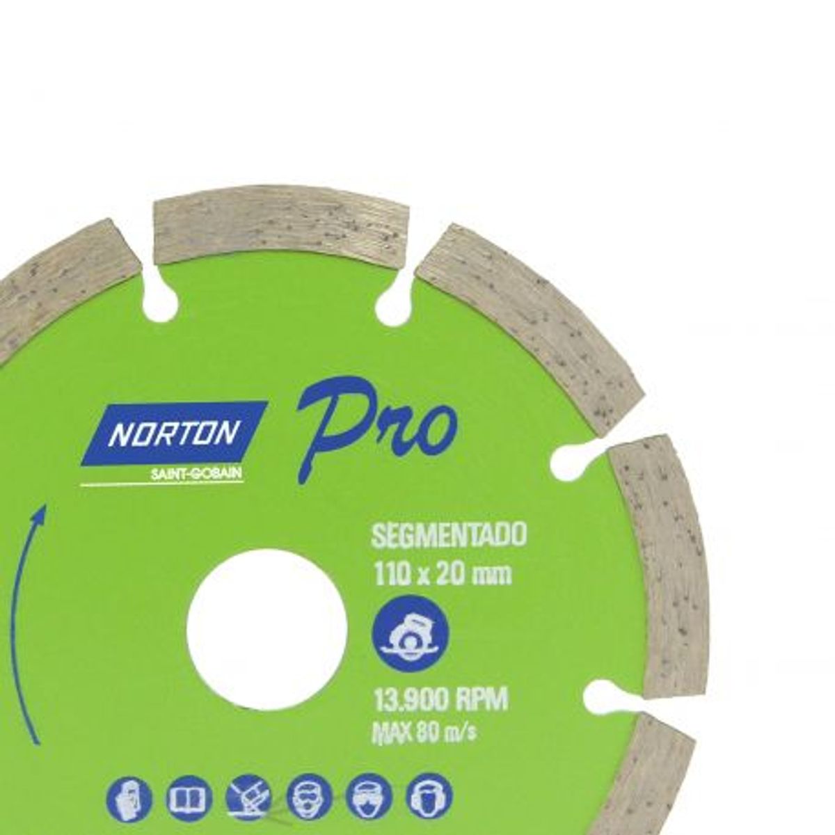 Disco Diamantado Linha Pro Segmentado, marca Norton - Foto 2