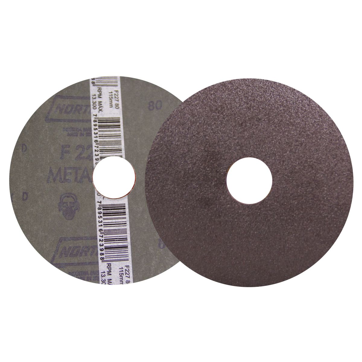 Disco Lixa Metalite F227 Grão 80 115x22mm, marca Norton - Foto Principal