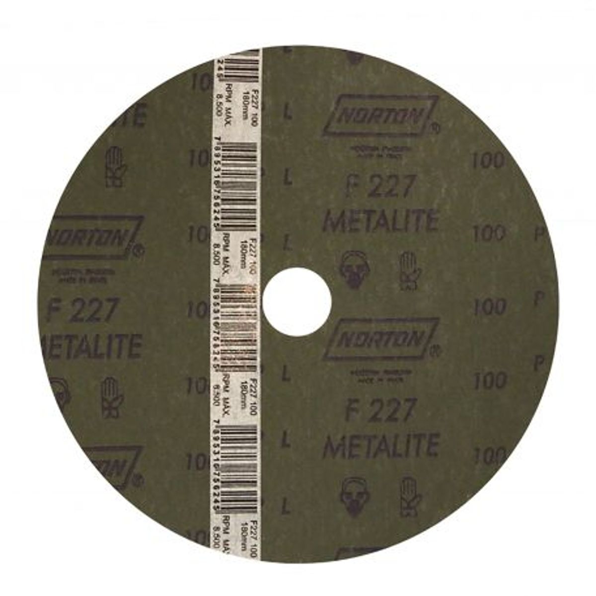 Disco Lixa Metalite F227 115X22 Grao 100, marca Norton - Foto Principal